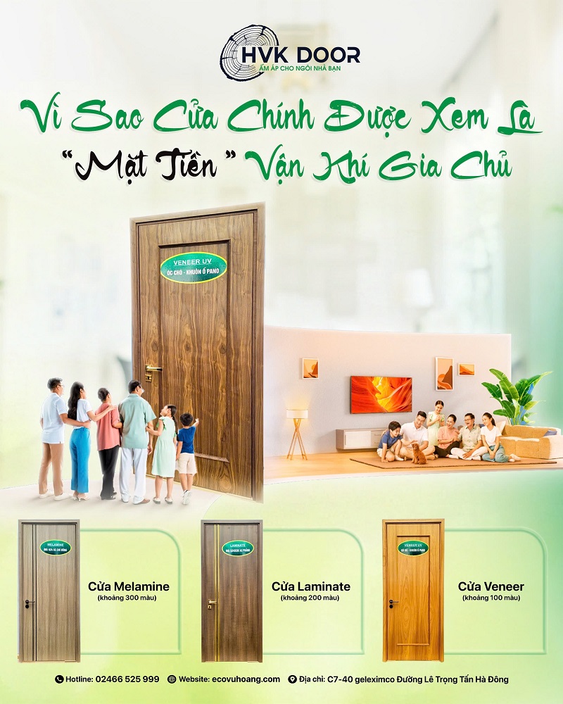 Vì sao cửa chính được xem là “mặt tiền” vận khí của gia chủ?