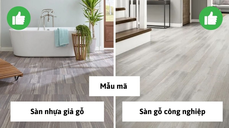 Nên dùng sàn gỗ công nghiệp hay nhựa giả gỗ?